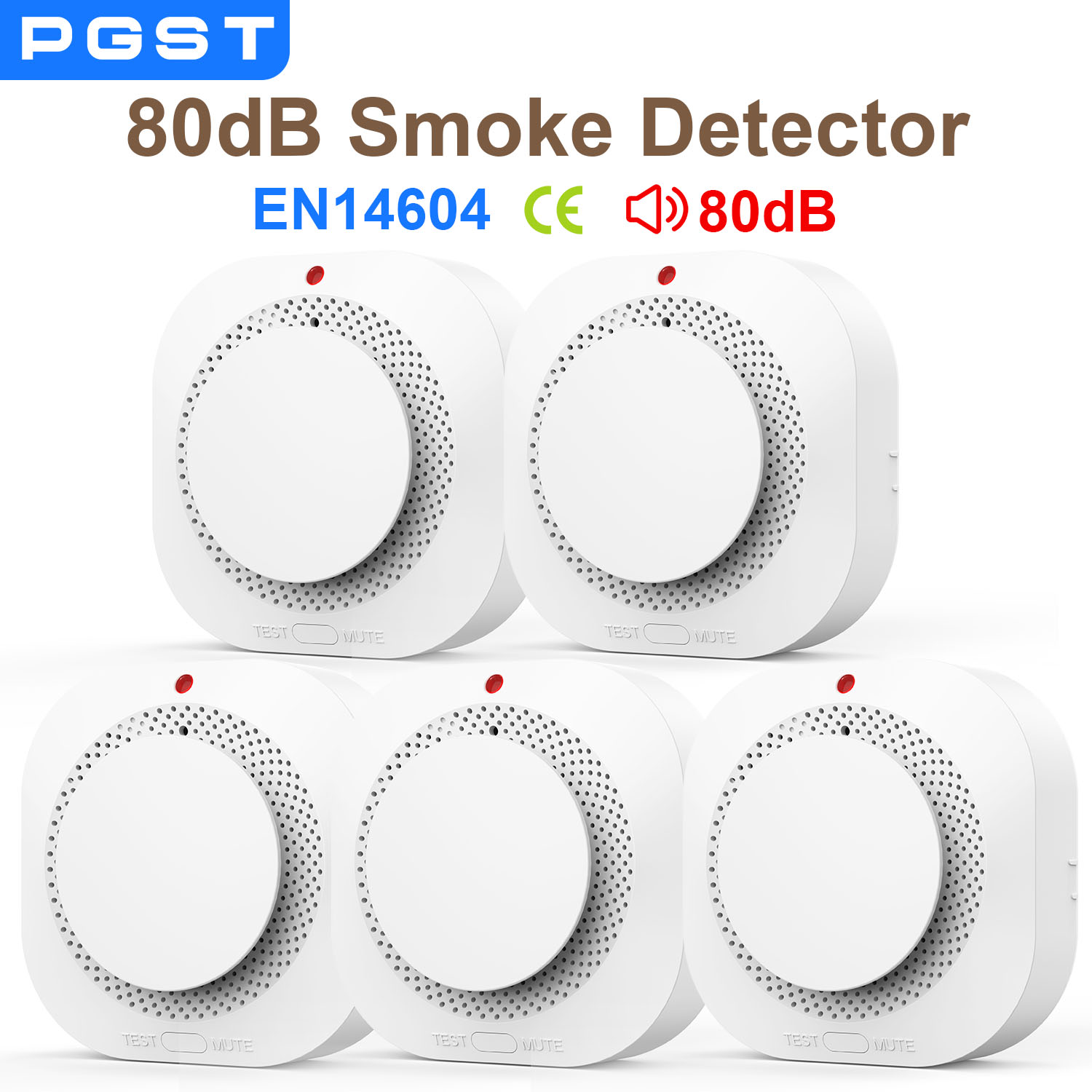 Smoke Detector Interconnected - Detektor Sensor asap independen sistem Alarm