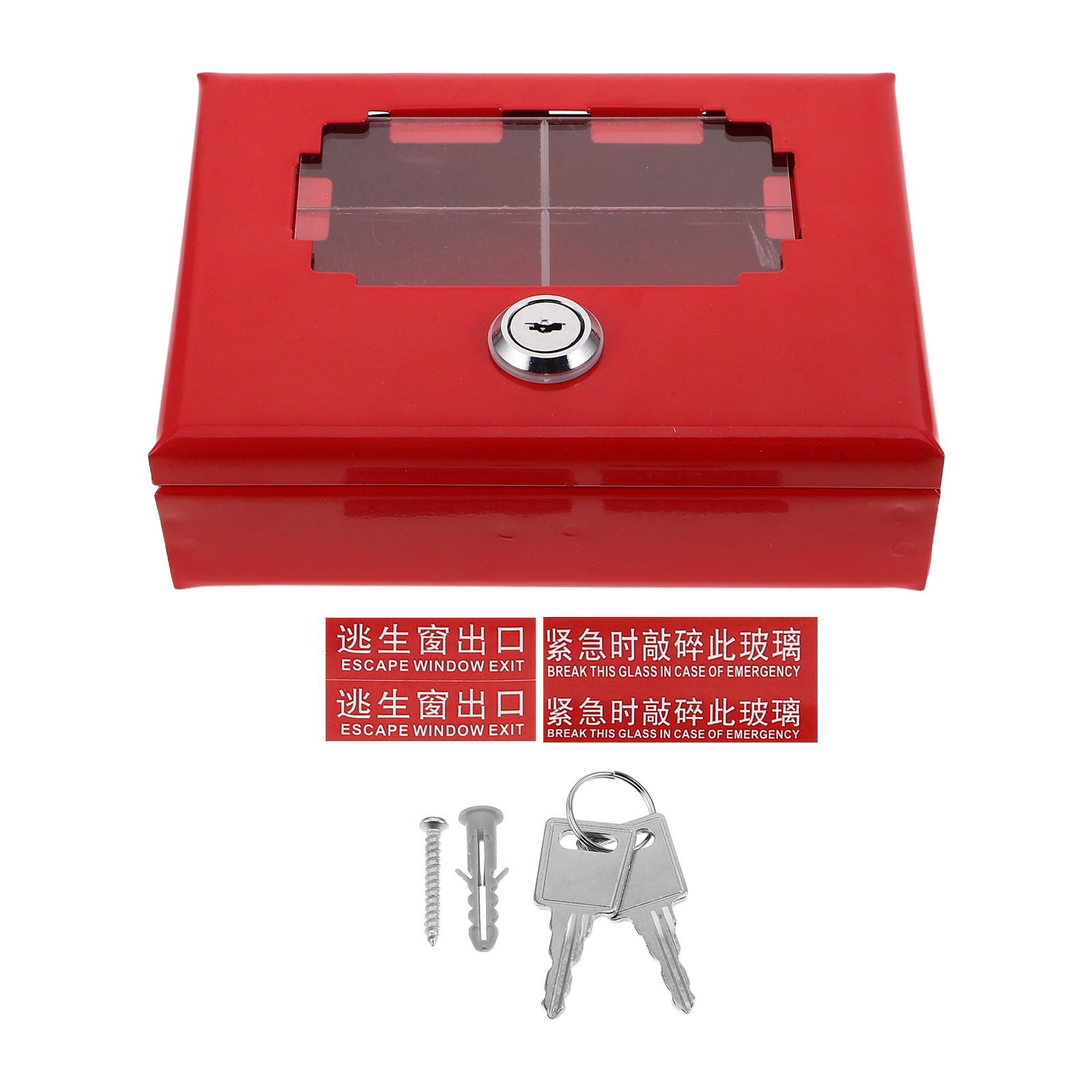 Lockbox Key Secure - Kotak Kunci Darurat dari Kaca yang