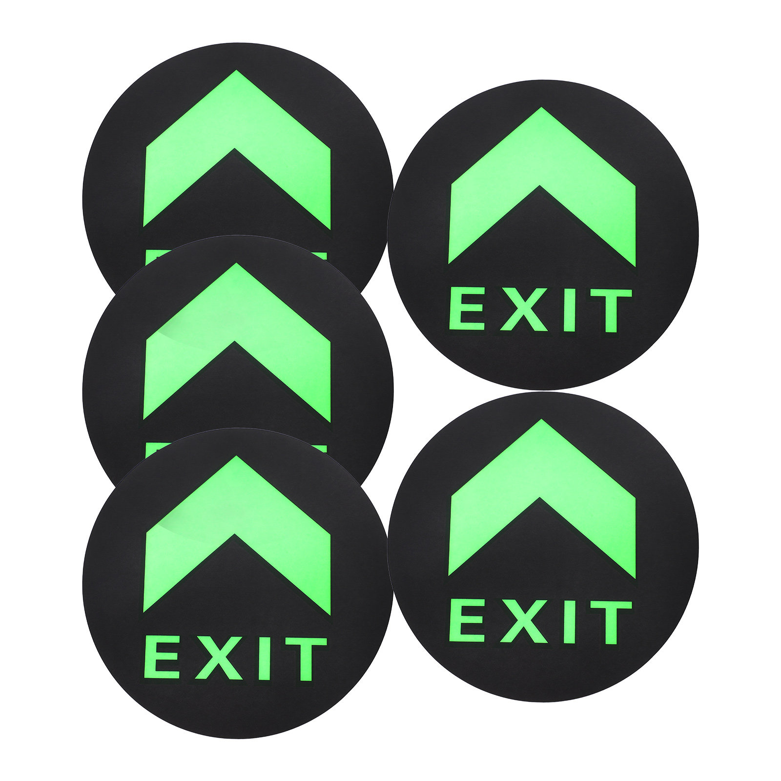 5Pcs Stiker Lantai Tanda Kelua - Emergency Exit Sign ulasan dan harga